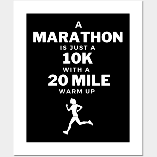 Funny Marathon Runner Posters and Art